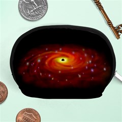 Space Galaxy Black Sun Accessory Pouches (medium)  by Mariart