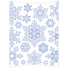 Snowflakes Blue White Cool Back Support Cushion by Mariart