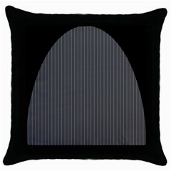 Space Line Grey Black Throw Pillow Case (black)