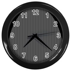 Space Line Grey Black Wall Clocks (black) by Mariart