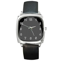 Space Line Grey Black Square Metal Watch by Mariart