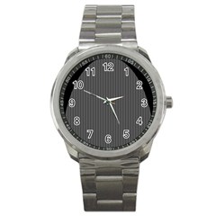 Space Line Grey Black Sport Metal Watch by Mariart