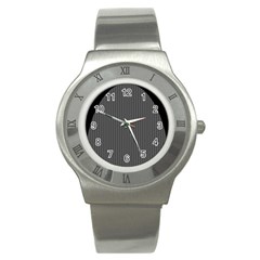 Space Line Grey Black Stainless Steel Watch