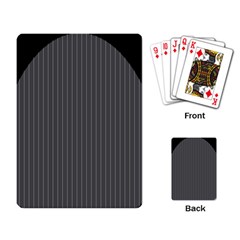 Space Line Grey Black Playing Card by Mariart