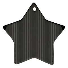 Space Line Grey Black Star Ornament (two Sides) by Mariart