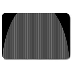 Space Line Grey Black Large Doormat  by Mariart