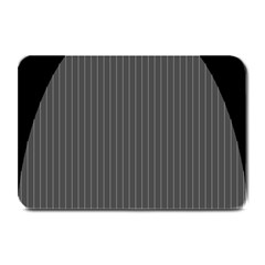 Space Line Grey Black Plate Mats