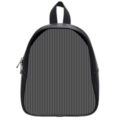 Space Line Grey Black School Bag (small)