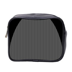 Space Line Grey Black Mini Toiletries Bag 2-side by Mariart