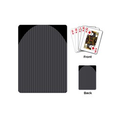 Space Line Grey Black Playing Cards (mini) 