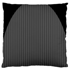 Space Line Grey Black Large Cushion Case (one Side)