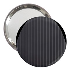 Space Line Grey Black 3  Handbag Mirrors by Mariart