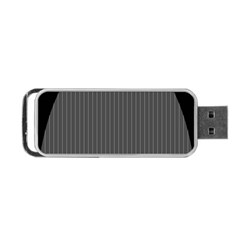 Space Line Grey Black Portable Usb Flash (one Side) by Mariart