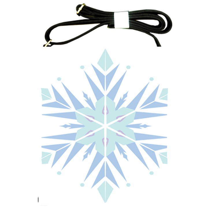 Snowflakes Star Blue Triangle Shoulder Sling Bags