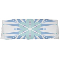 Snowflakes Star Blue Triangle Body Pillow Case Dakimakura (two Sides) by Mariart