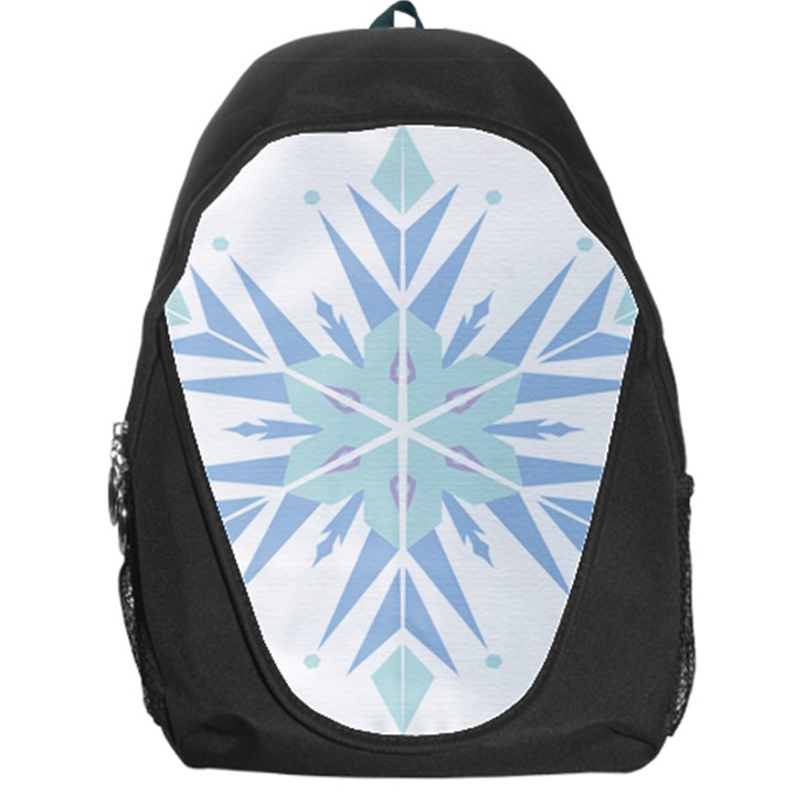 Snowflakes Star Blue Triangle Backpack Bag