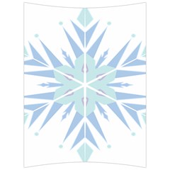 Snowflakes Star Blue Triangle Back Support Cushion by Mariart