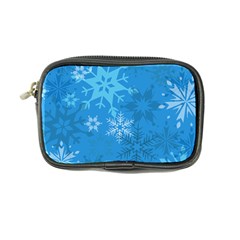 Snowflakes Cool Blue Star Coin Purse by Mariart