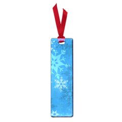 Snowflakes Cool Blue Star Small Book Marks by Mariart