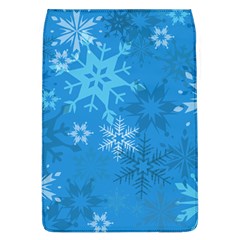 Snowflakes Cool Blue Star Flap Covers (l)  by Mariart