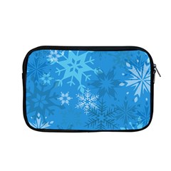 Snowflakes Cool Blue Star Apple Macbook Pro 13  Zipper Case by Mariart