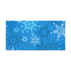 Snowflakes Cool Blue Star Yoga Headband by Mariart