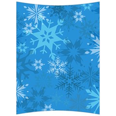 Snowflakes Cool Blue Star Back Support Cushion