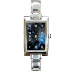 Space Star Blue Sky Rectangle Italian Charm Watch by Mariart