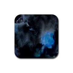 Space Star Blue Sky Rubber Coaster (square)  by Mariart