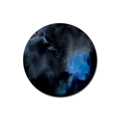 Space Star Blue Sky Rubber Round Coaster (4 Pack)  by Mariart