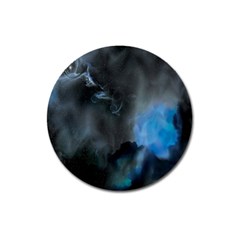 Space Star Blue Sky Magnet 3  (round) by Mariart