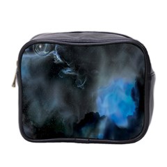 Space Star Blue Sky Mini Toiletries Bag 2-side by Mariart