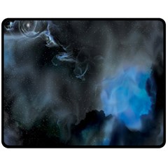 Space Star Blue Sky Fleece Blanket (medium)  by Mariart