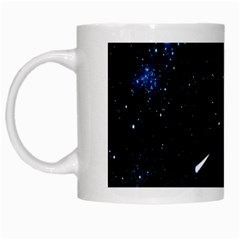 Space Warp Speed Hyperspace Through Starfield Nebula Space Star Line Light Hole White Mugs by Mariart