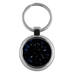 Space Warp Speed Hyperspace Through Starfield Nebula Space Star Line Light Hole Key Chains (round)  by Mariart