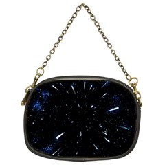 Space Warp Speed Hyperspace Through Starfield Nebula Space Star Line Light Hole Chain Purses (two Sides)  by Mariart