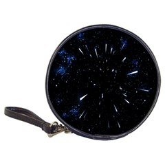 Space Warp Speed Hyperspace Through Starfield Nebula Space Star Line Light Hole Classic 20-cd Wallets