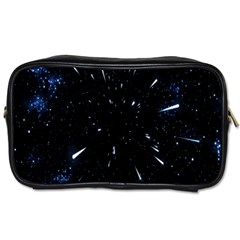 Space Warp Speed Hyperspace Through Starfield Nebula Space Star Line Light Hole Toiletries Bags 2-side