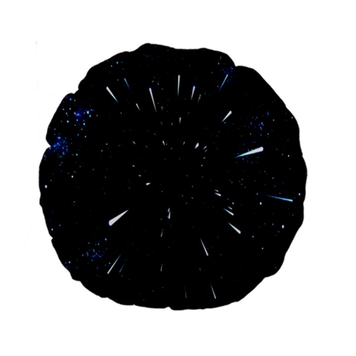 Space Warp Speed Hyperspace Through Starfield Nebula Space Star Line Light Hole Standard 15  Premium Round Cushions