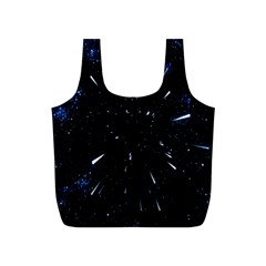 Space Warp Speed Hyperspace Through Starfield Nebula Space Star Line Light Hole Full Print Recycle Bags (s) 