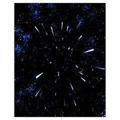 Space Warp Speed Hyperspace Through Starfield Nebula Space Star Line Light Hole Drawstring Bag (small) by Mariart