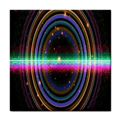 Spectrum Space Line Rainbow Hole Tile Coasters by Mariart