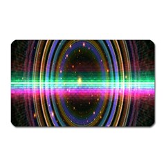 Spectrum Space Line Rainbow Hole Magnet (rectangular) by Mariart