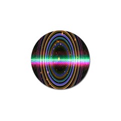 Spectrum Space Line Rainbow Hole Golf Ball Marker (10 Pack)