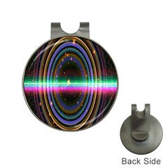 Spectrum Space Line Rainbow Hole Hat Clips With Golf Markers by Mariart