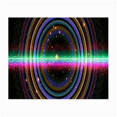 Spectrum Space Line Rainbow Hole Small Glasses Cloth by Mariart