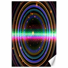 Spectrum Space Line Rainbow Hole Canvas 12  X 18  