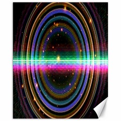 Spectrum Space Line Rainbow Hole Canvas 16  X 20  