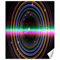 Spectrum Space Line Rainbow Hole Canvas 20  X 24   by Mariart