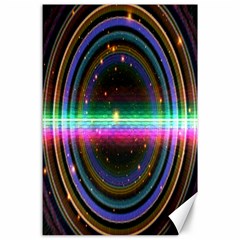 Spectrum Space Line Rainbow Hole Canvas 24  X 36  by Mariart